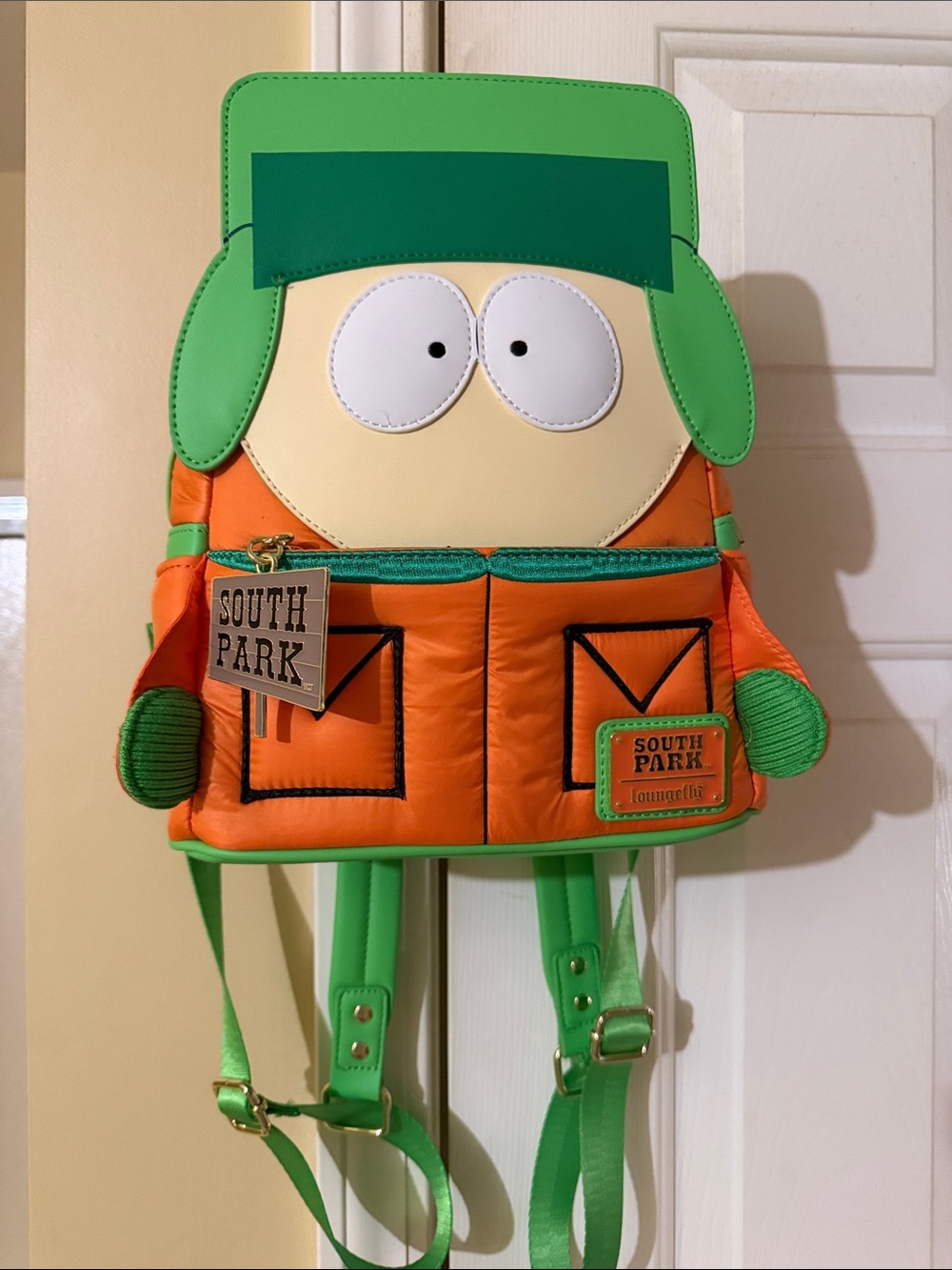 Loungefly South Park Kyle Character Backpack - Green & Orange